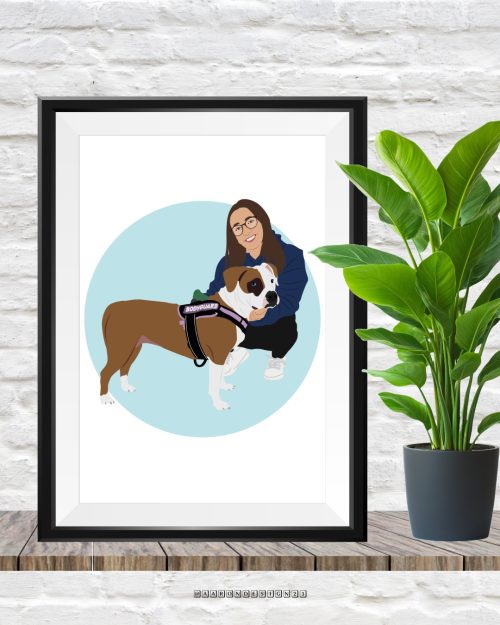ilustracion con mascota