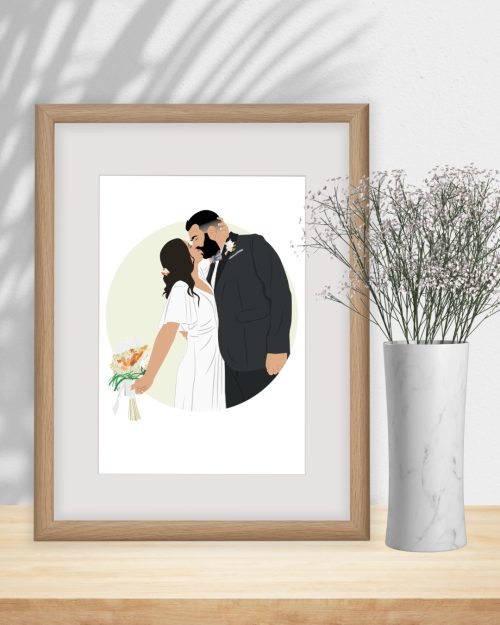 ilustracion personalizada boda